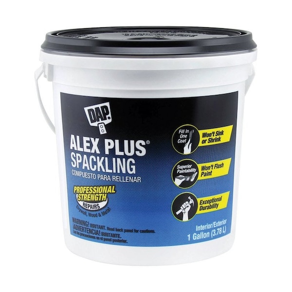 DAP Alex Plus Ready to Use White Spackling Compound 1 gal